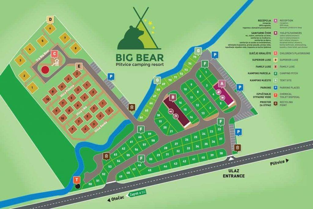 Lageplan des Camps